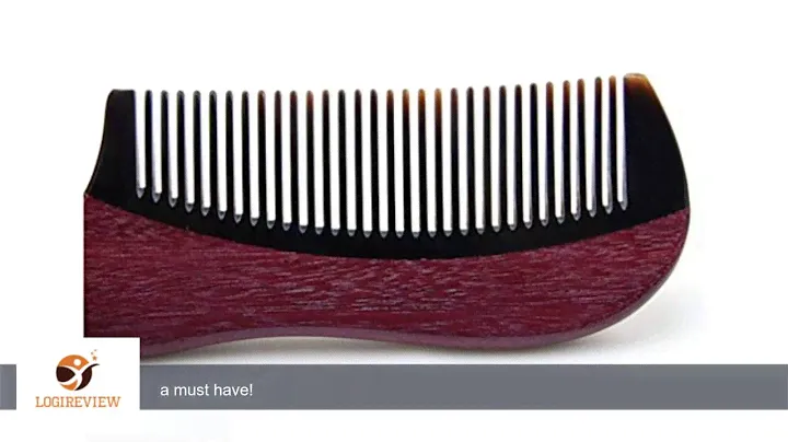 Modocomb Charm Natural Purple Wood Comb OX Horn comb 4.8x1.95 inch | Review/Test