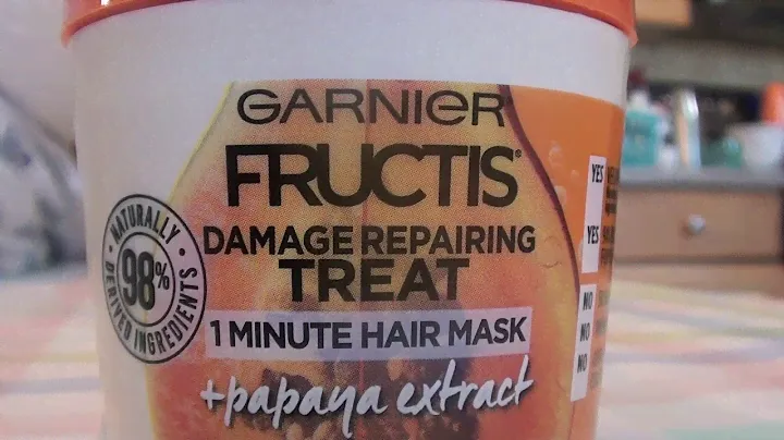 Garnier Fructis Damaged Repairing  Hair Mask papaya extract REVIEW