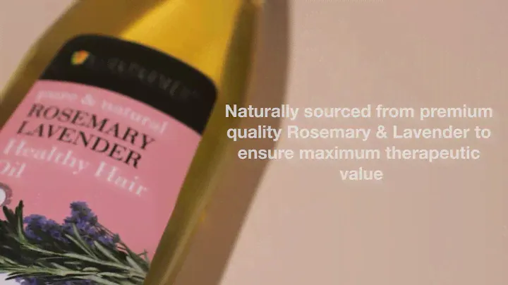 Hair Growth Benefits with  Soulflower's Rosemary Lavender Healthy Hair Oil