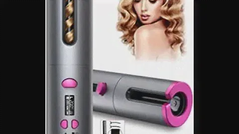 Hair Curler USB Rechargeable | Cordless Auto Curler with LCD Display 6 Adjustable Temperature |