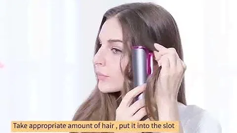 Auto Rotating electric Spiral Ceramic Hair Curlers Hair Wand  Cordless Automatic Hair curler.