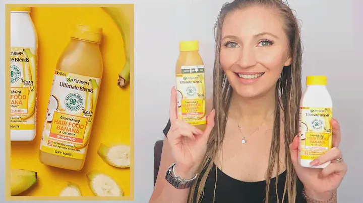 ОБЗОР ШАМПУНЯ И КОНДИЦИОНЕРА GARNIER HAIR FOOD BANANA & COCONUT