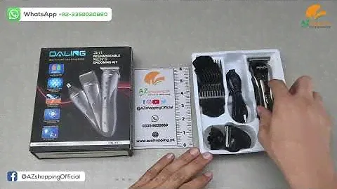 Daling – 3 in 1 Rechargeable Men’s Grooming Kit Hair Clipper, Shaver, Nose Trimmer – Model: DL-1071
