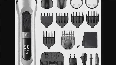 hatteker RFC 5918 Hair trimmer Man's Barber 5 in1 Hair clipper Cordless Body Grooming kit
