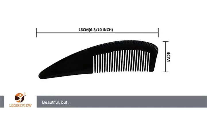 6.3" Long Premium Quality Handmade Ox Horn Hair Comb HC438 | Review/Test
