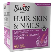 Капсулы Hair Skin & Nails / Комплекс для волос, ногтей и кожи, 30 кап., SWISS