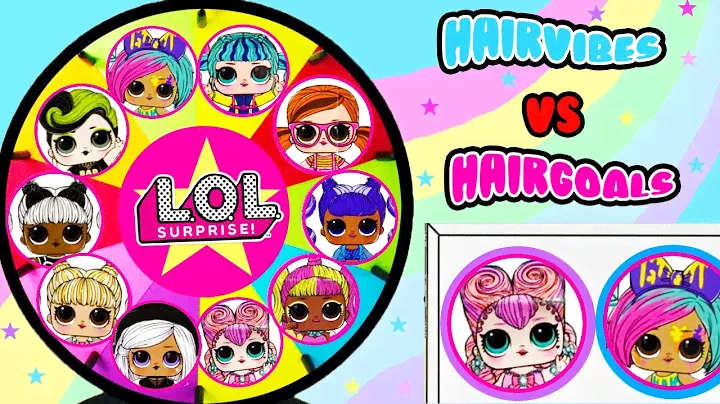 LOL #Hairvibes VS #Hairgoals Series Spinning Wheel Game Punch Box Surprises!
