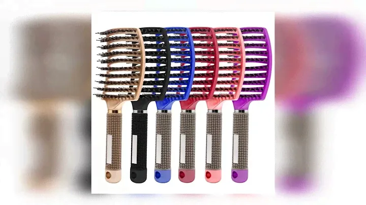 Hair Brush Hair Comb Detangling Hair Brush Bristle&Nylon Women Wet Massage Comb Curly Hairdressing