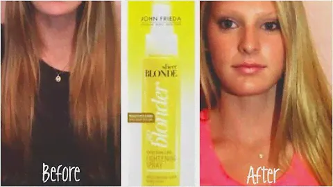 John Frieda Hair Lightening Spray! Before & After