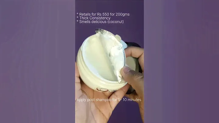 Let's try Plum Hair Mask 🥥 #hairmask #haircare #plum