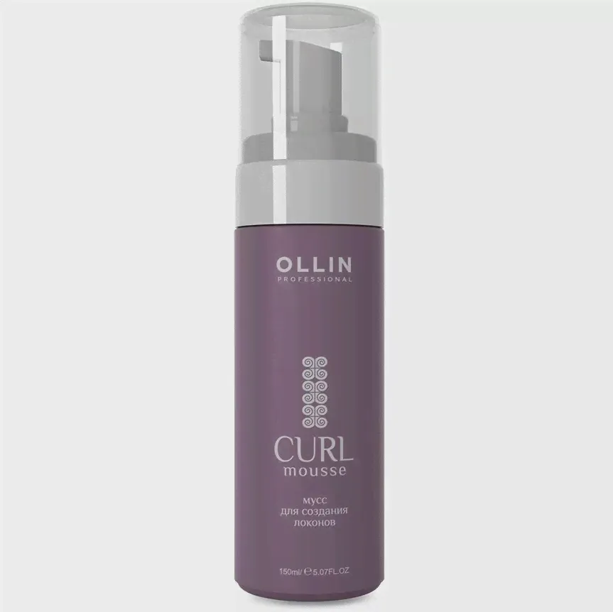 Ollin Curl Hair Curly Hair Mousse - Мусс для создания локонов 150 мл купить по лучшей цене в Москве – интернет-магазин Brand for Woman-0