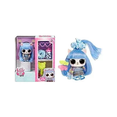 L.O.L. Surprise! Hair Pets with 10 Surprises- Collectible Pet with Real Hair, Including Music Themed Accessories, Holiday Toy, Great Gift for Kids Girls Boys Ages 4, 5, 6+ Years Old - Assorted Toy