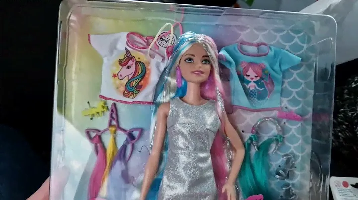 Barbie Fantasy Hair Doll Unicorn and Mermaid fashion, unboxing, review, restyle