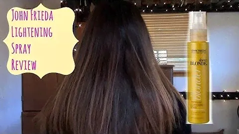 John Frieda Sheer Blonde Lightening Spray on DARK/ BROWN Hair